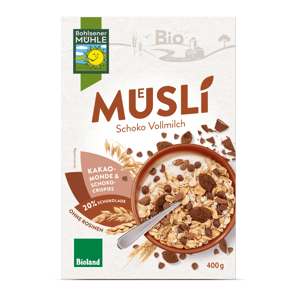 Bohlsener Mühle Müsli Schoko Vollmilch 400g