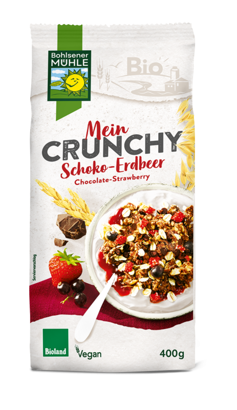 Bohlsener Mühle Mein Crunchy Schoko-Erdbeer 400g